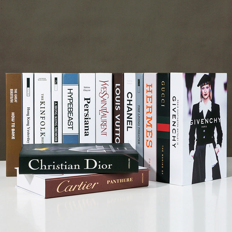 Fake book Simulation Book Decoration Modern English Study Desk Decoration