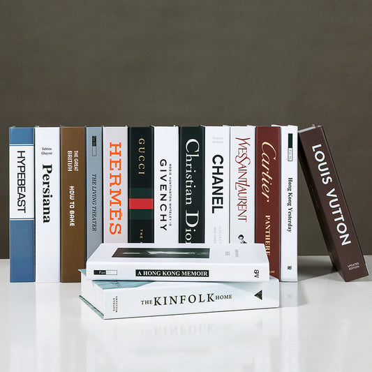 Fake book Simulation Book Decoration Modern English Study Desk Decoration